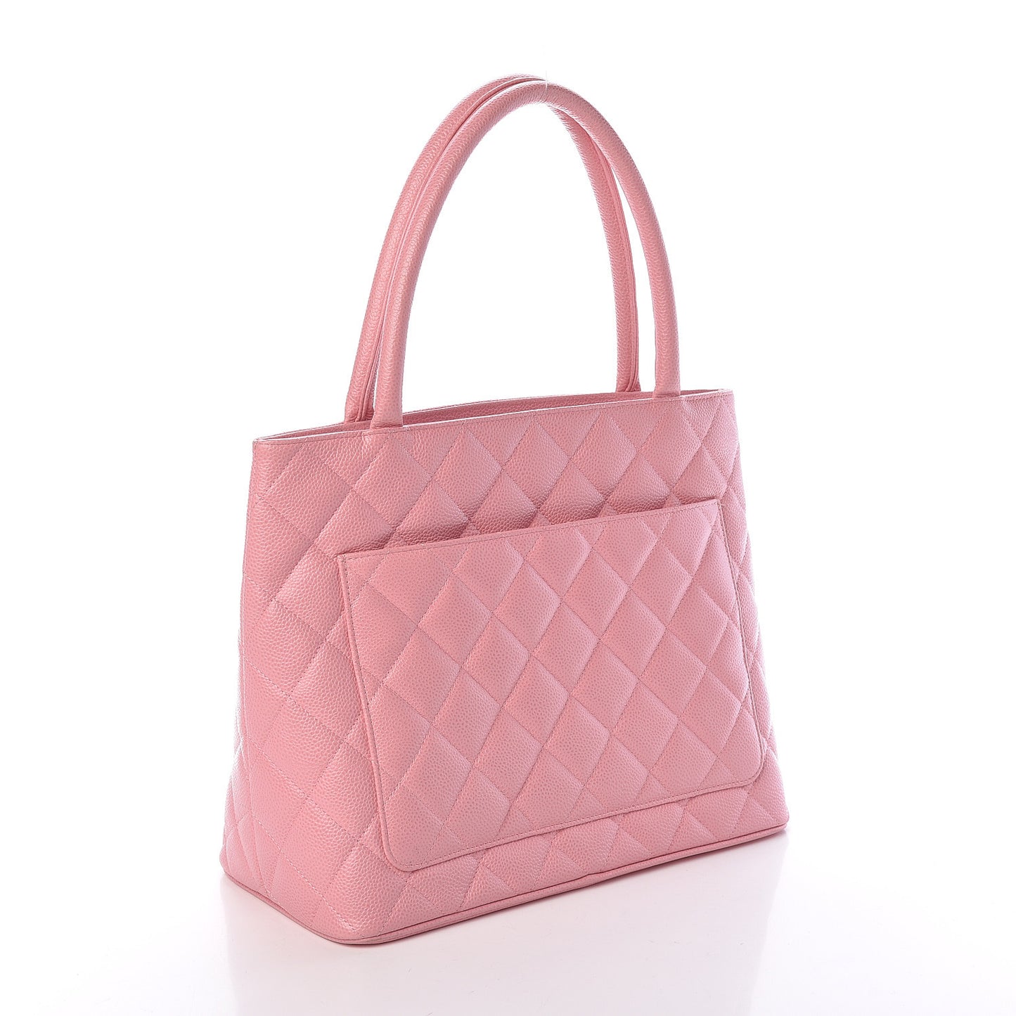 Caviar Quilted Medallion Tote Light Pink