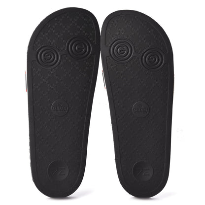 Gucci Rubber Stripe Mens Pool Slide Sandals 9 Ecru Poppy Black 5 of 10