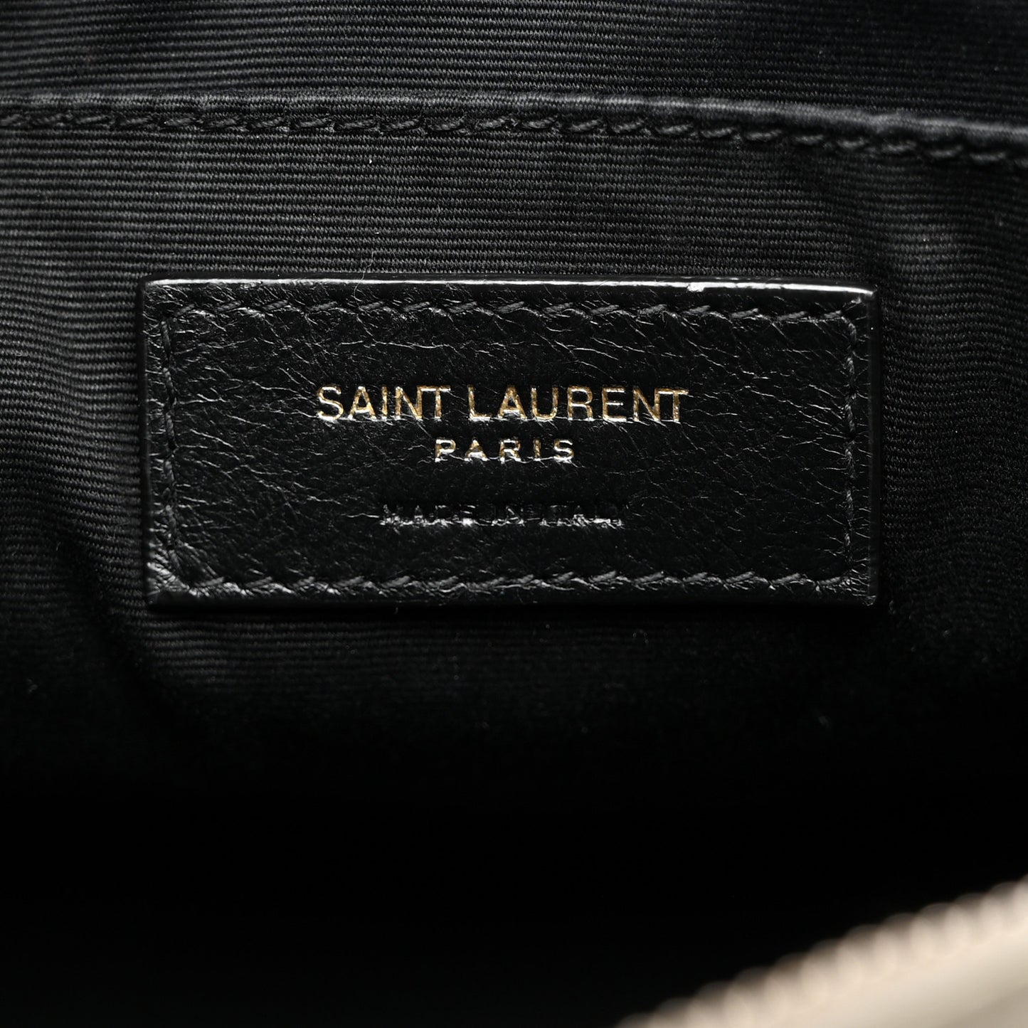 SAINT LAURENT Calfskin Matelasse Monogram Lou Camera Bag Dusty Grey