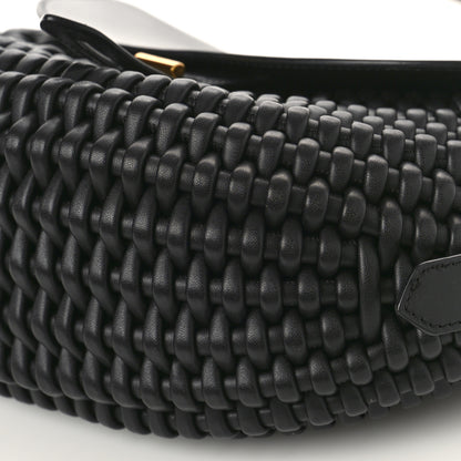 Tom Ford Calfskin Woven T-Twist Crossbody Black 7 of 10