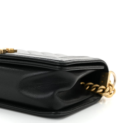 Chanel Caviar Quilted Medium Boy Flap Black 10 of 11