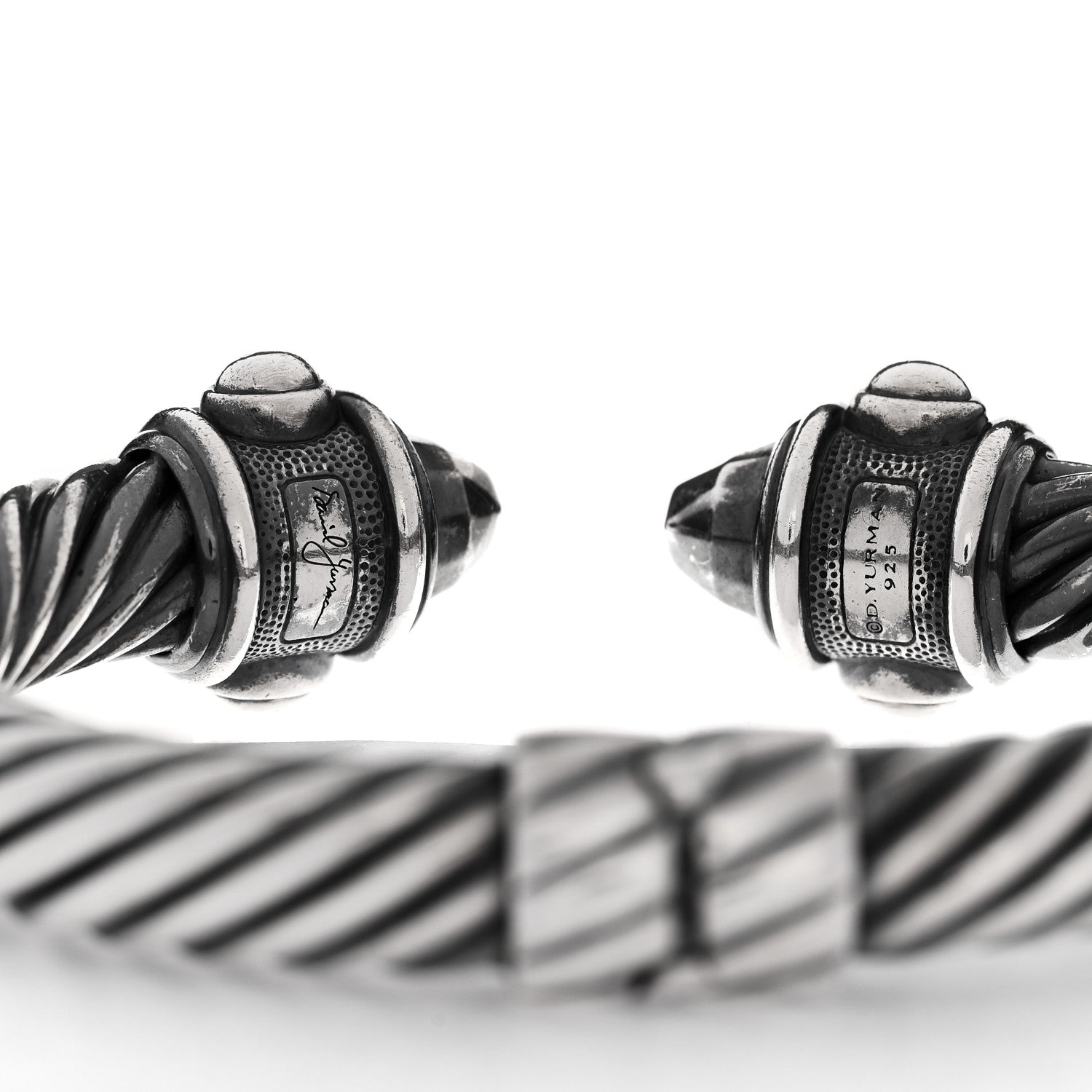 David Yurman Darkened Sterling Silver 10mm Renaissance Cable Bracelet 3 of 3