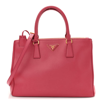 Prada Saffiano Medium Galleria Double Zip Tote Peonia 1 of 15