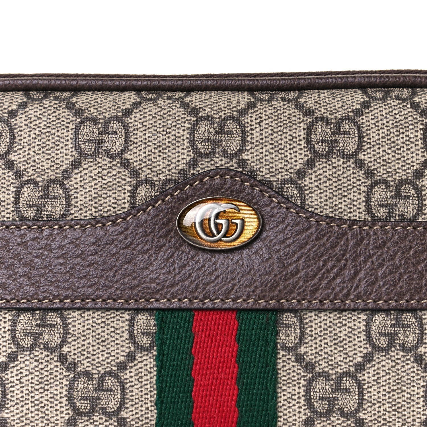 Gucci GG Supreme Monogram Ophidia Belted iPhone Case 85 34 Dark Brown 6 of 9