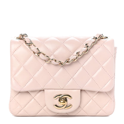 Chanel Lambskin Quilted Mini Square Flap Pink 1 of 9