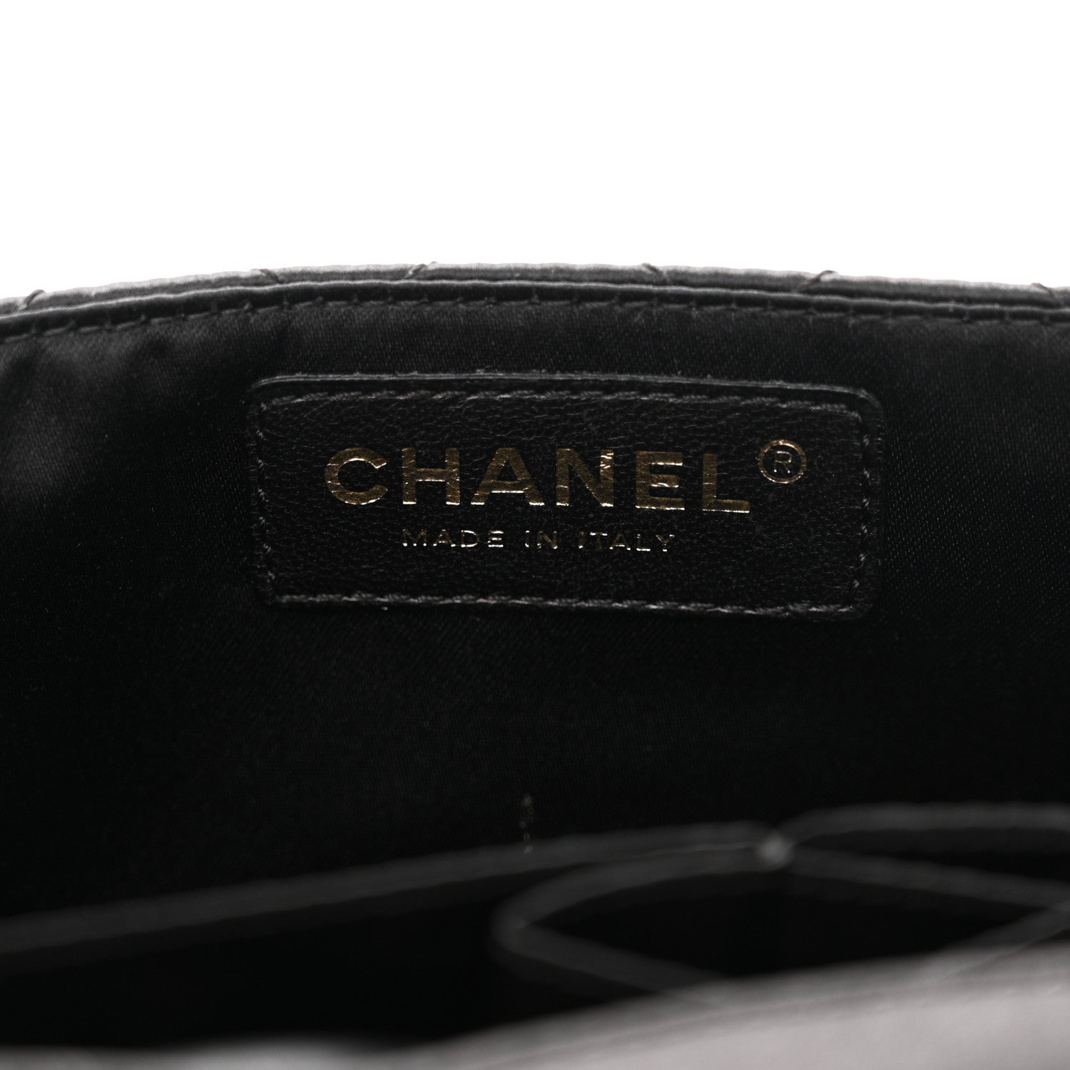 Chanel Satin Quilted Precious Jewel East West Flap Black 6 of 12