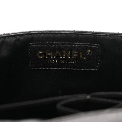 Chanel Satin Quilted Precious Jewel East West Flap Black 6 of 12