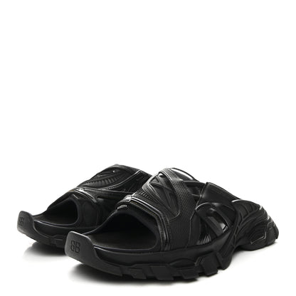 Balenciaga Rubber Track Slide Sandals 41 Black 4 of 9