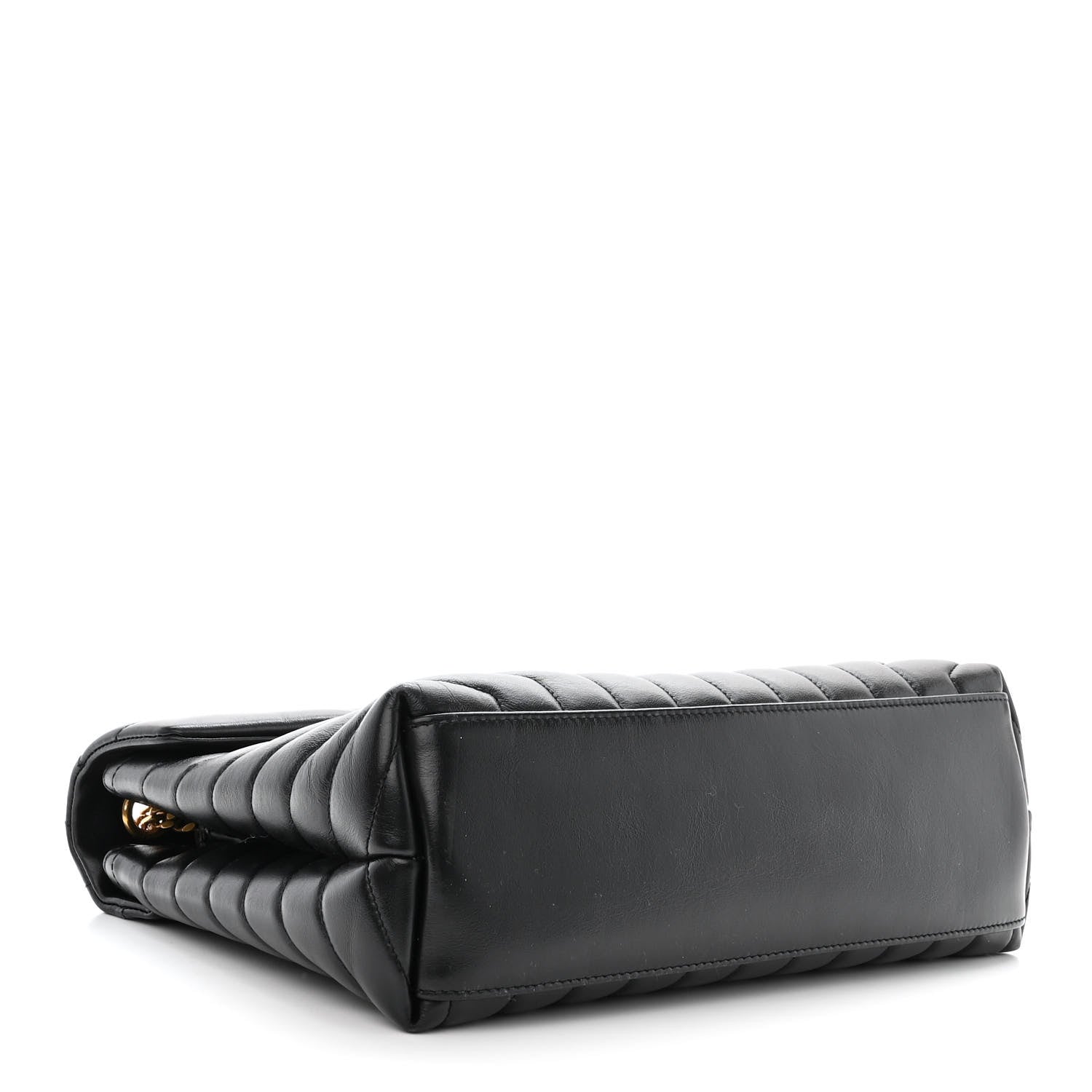 Saint Laurent Calfskin Y Quilted Monogram Medium Loulou Chain Satchel Black 4 of 12