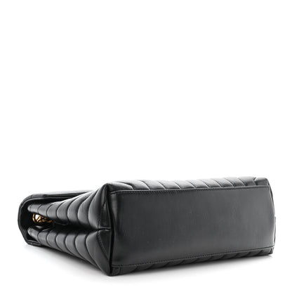Saint Laurent Calfskin Y Quilted Monogram Medium Loulou Chain Satchel Black 4 of 12
