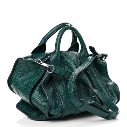 Alexander Wang Pebbled Lambskin Inside Out Rocco Dark Mosaic Rhodium Hardware 3 of 9