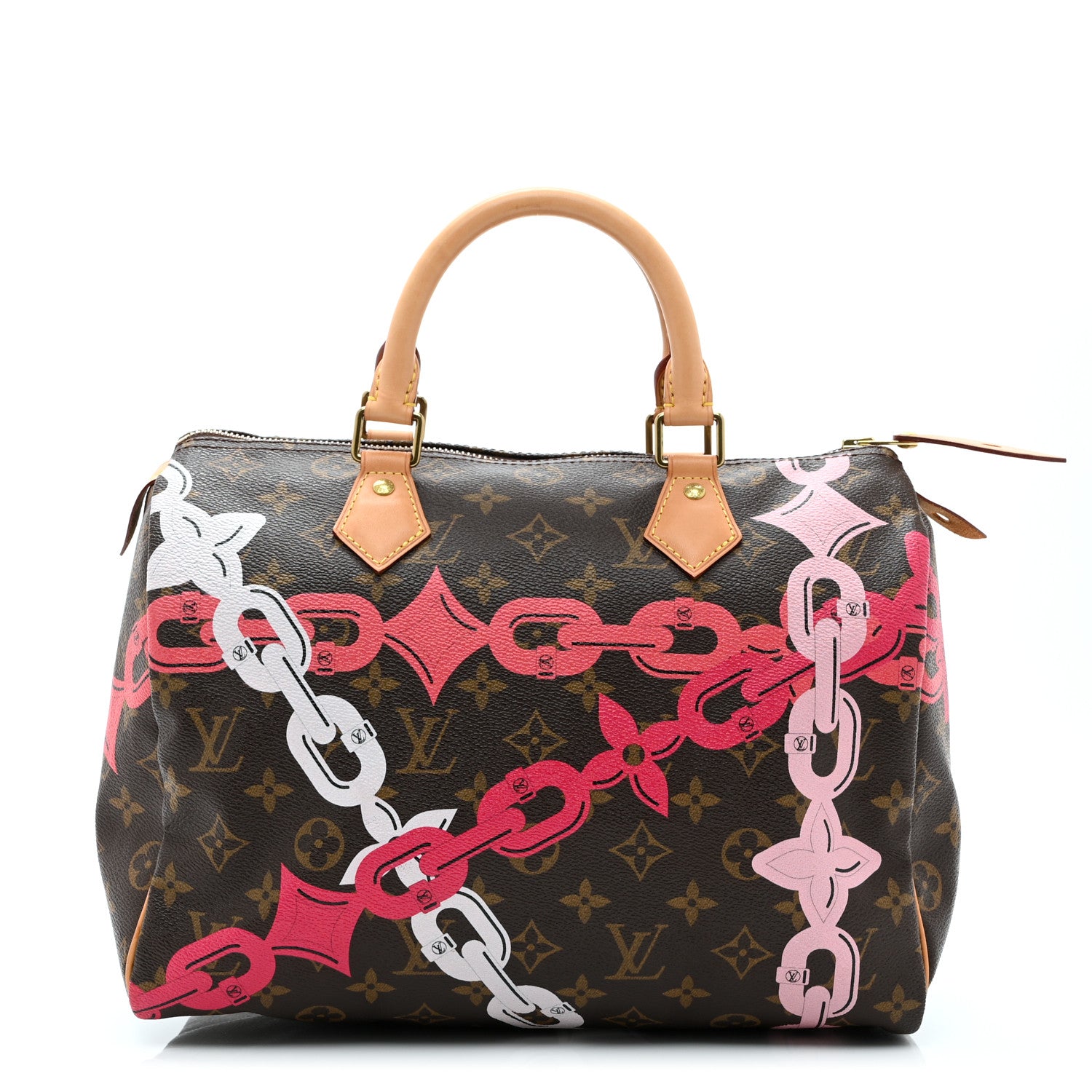 Louis Vuitton Monogram Bay Speedy 30 Rose Ballerine Poppy 1 of 10