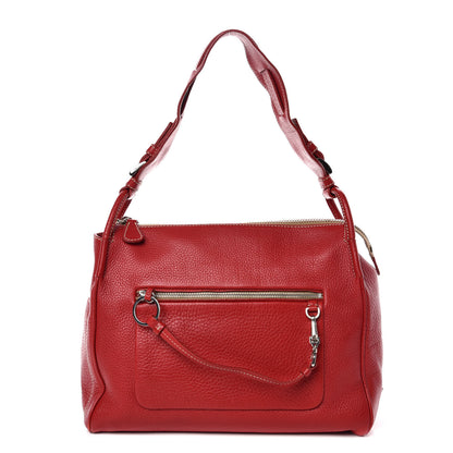 Prada Vitello Daino Shoulder Bag Rosso 1 of 13