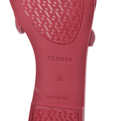 Hermes Rubber Aloha Sandals 38 Rose Baie 8 of 14