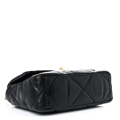 Chanel Goatskin Quilted Medium Chanel 19 Flap Black 4 of 13