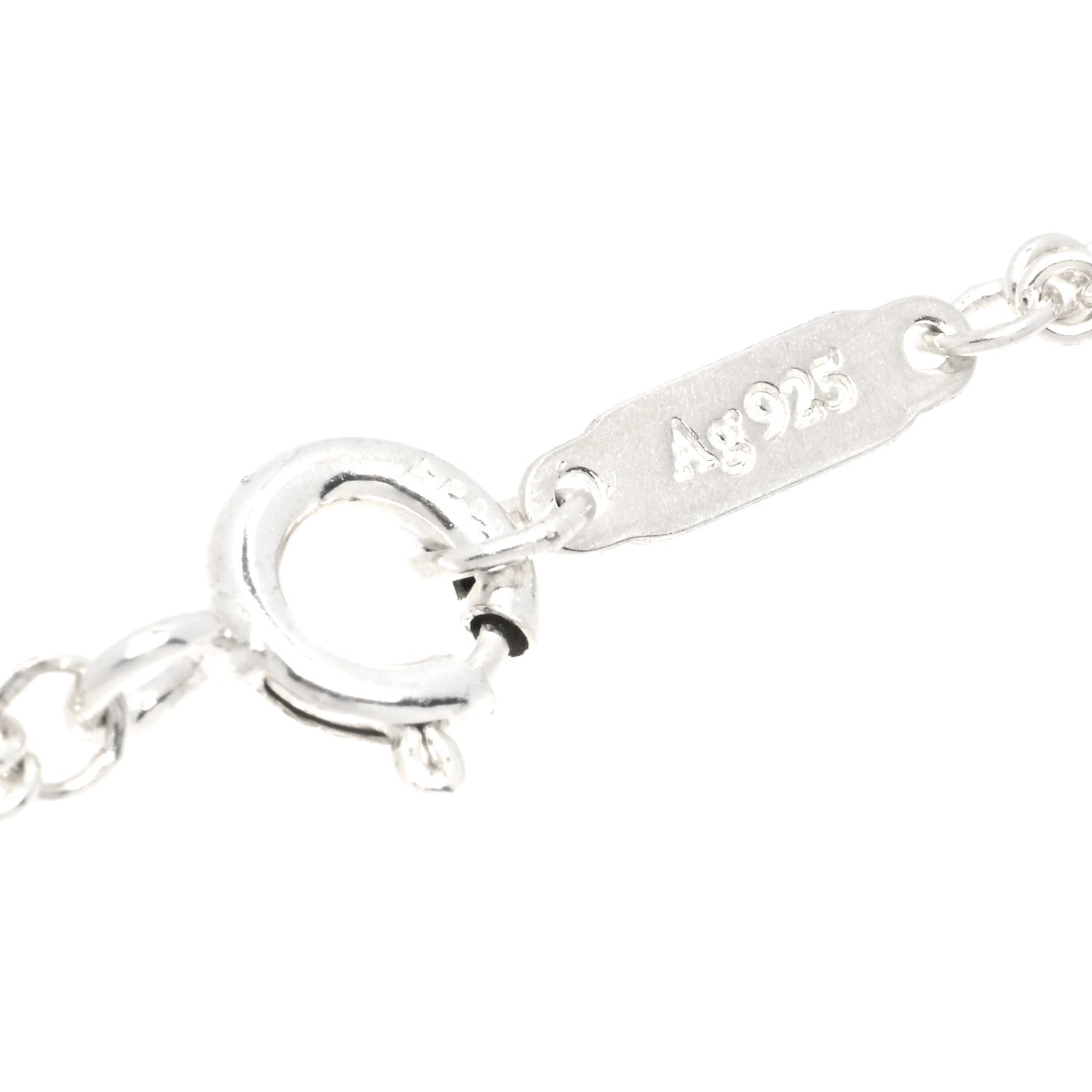 Tiffany Sterling Silver Infinity Double Chain Bracelet 4 of 5