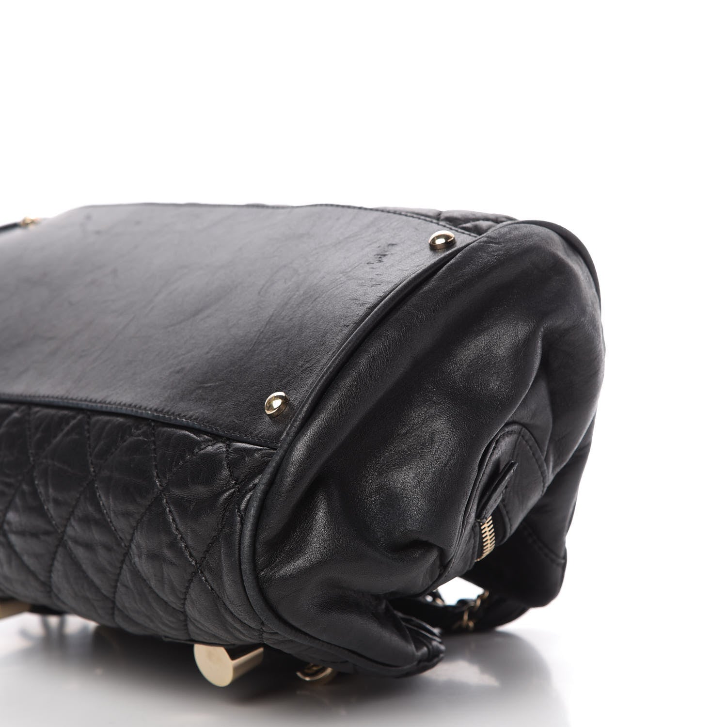 Chanel Distressed Lambskin Lady Braid Bowler Black 7 of 10
