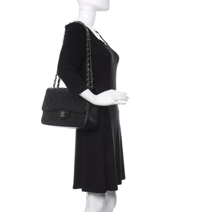 Chanel Caviar Quilted Jumbo Double Flap Black 2 of 16