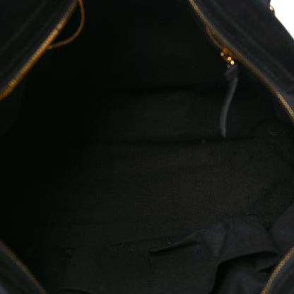 Balenciaga Baby Daim Gold Metallic Edge Hardware City Black 5 of 9