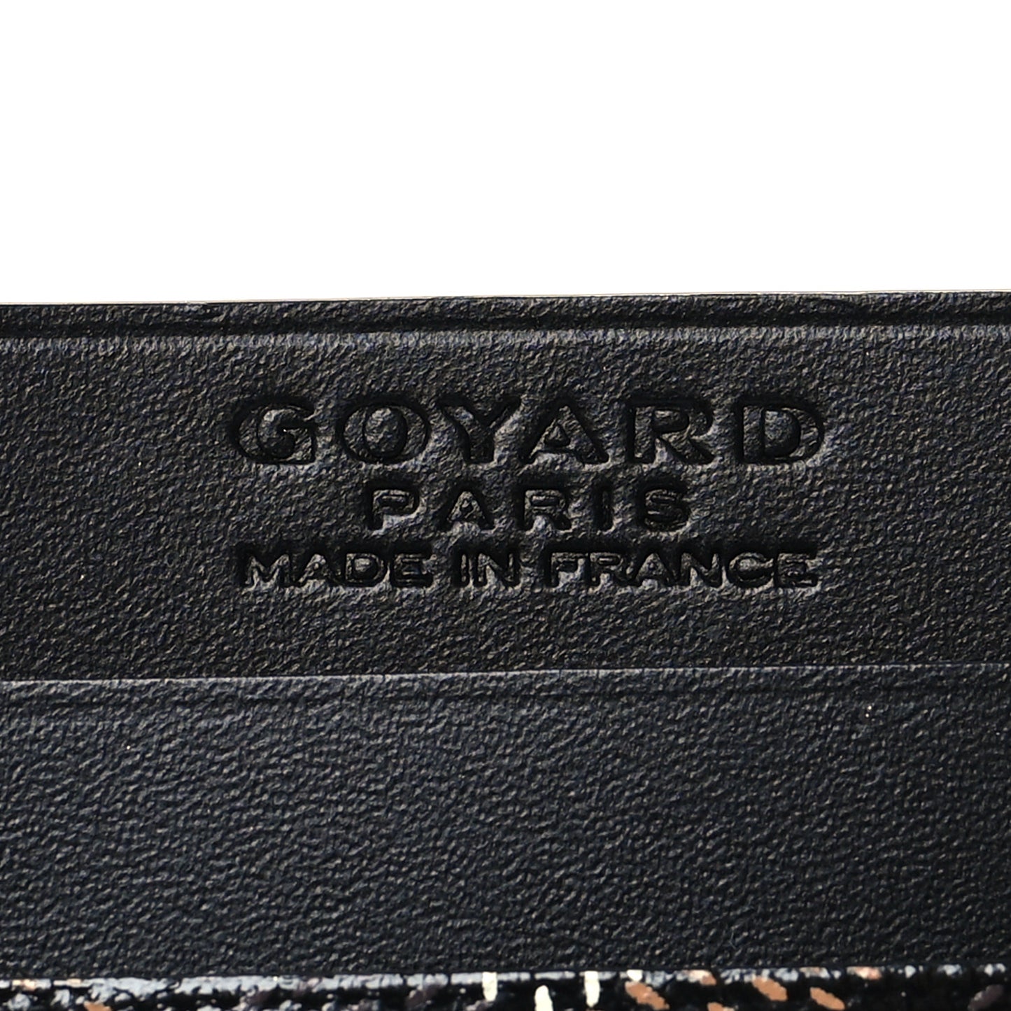 Goyardine Saint Sulpice Card Holder Black