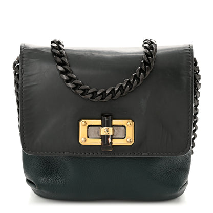 Lanvin Calfskin Mini Happy Edgy Crossbody Green 1 of 9