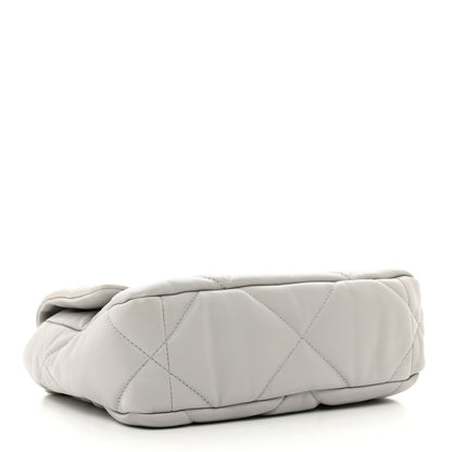 Chanel Goatskin Quilted Medium Chanel 19 Flap Grey 4 of 11