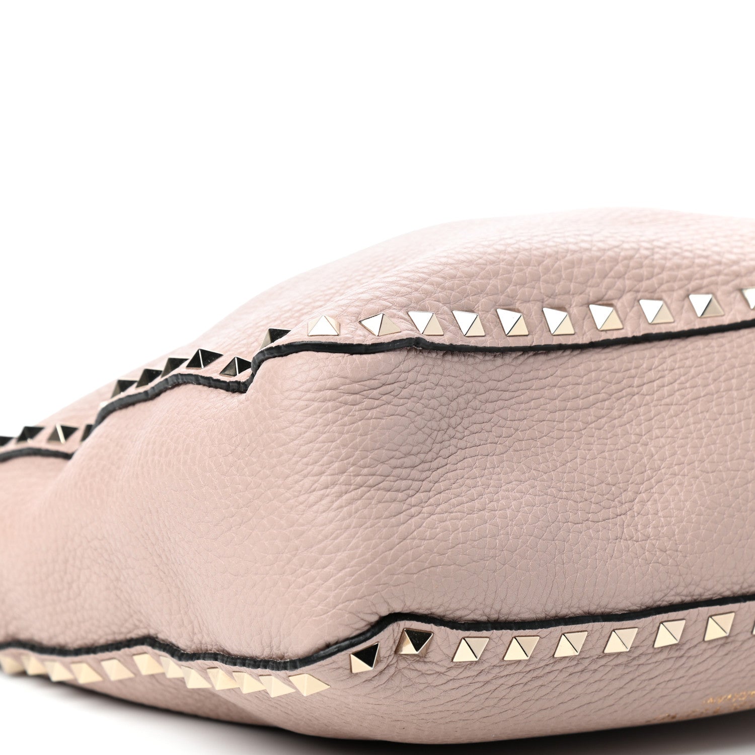 Valentino Garavani Pebbled Calfskin Small Rockstud Flip-Lock Messenger Bag Poudre 7 of 10