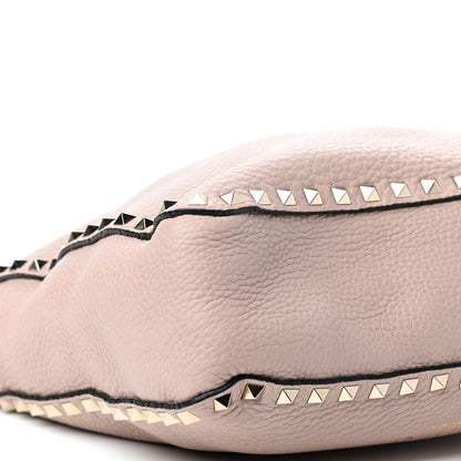 Valentino Garavani Pebbled Calfskin Small Rockstud Flip-Lock Messenger Bag Poudre 7 of 10