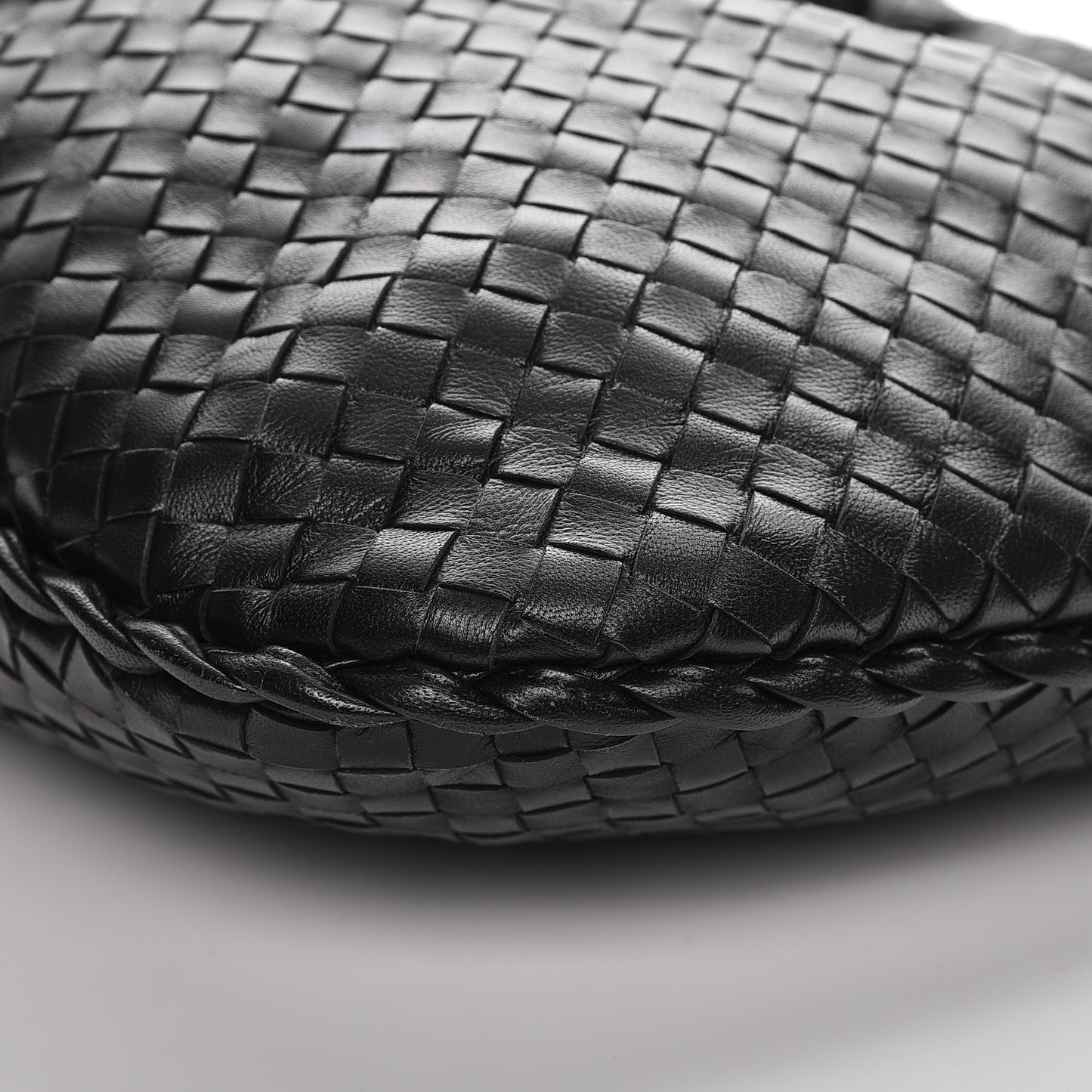 Nappa Intrecciato Large Hobo Nero Black