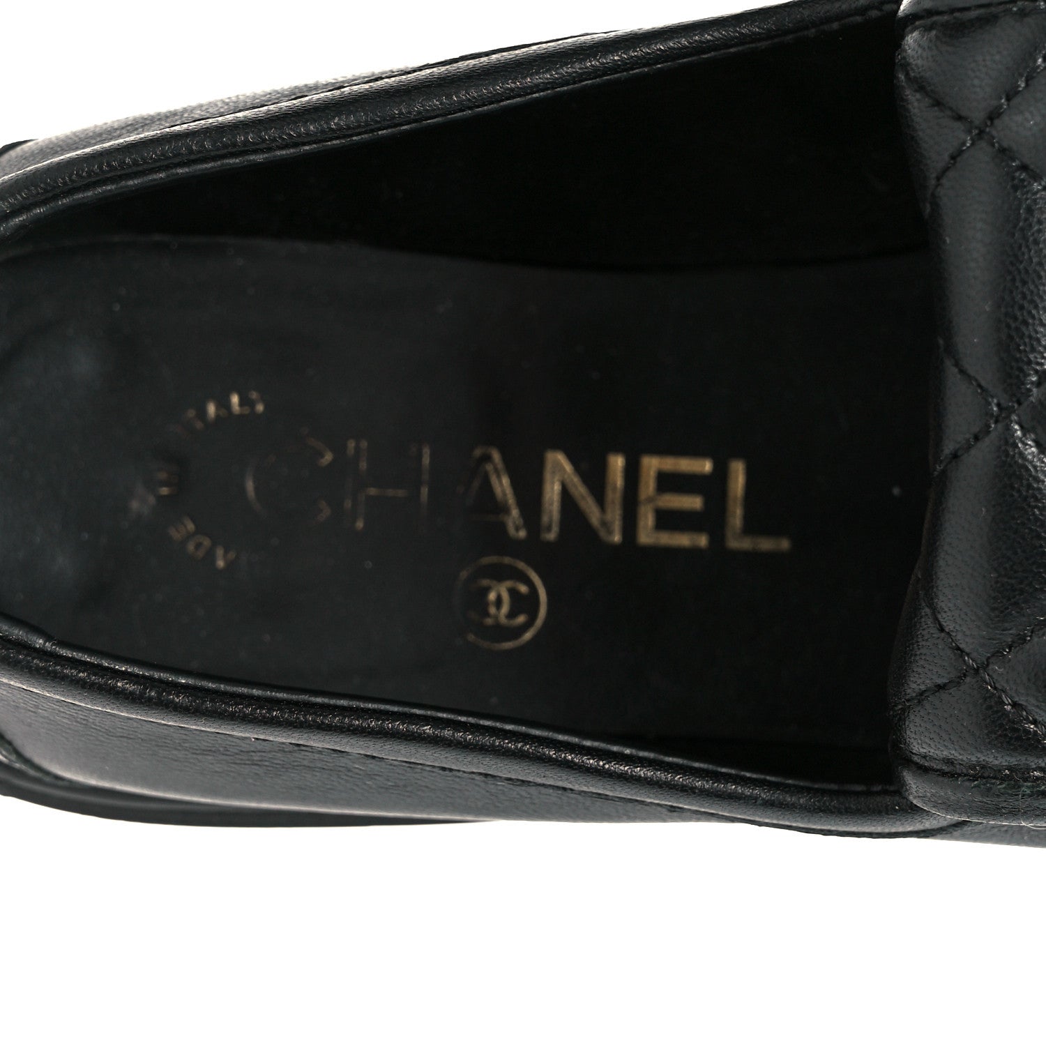 Chanel Lambskin Quilted CC Turnlock Loafers 37 Black 7 of 11