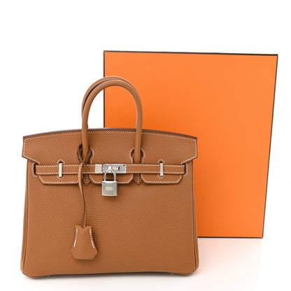 Hermes Togo Birkin 25 Gold 11 of 11