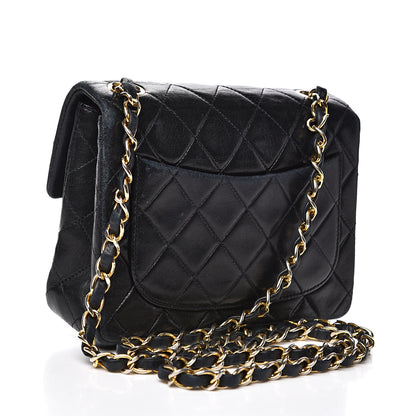 Chanel Lambskin Quilted Mini Square Flap Black 2 of 17