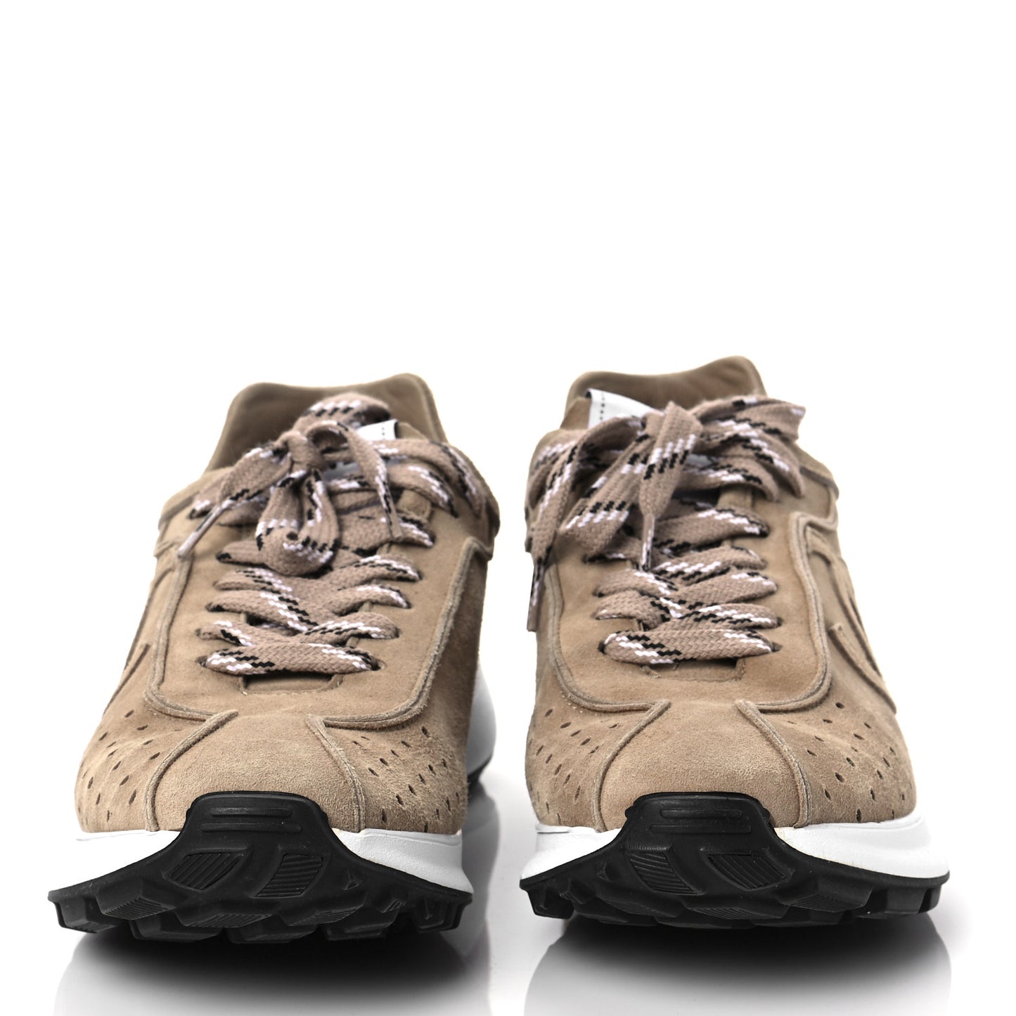 Suede Goatskin CC Sneakers 38 Dark Beige