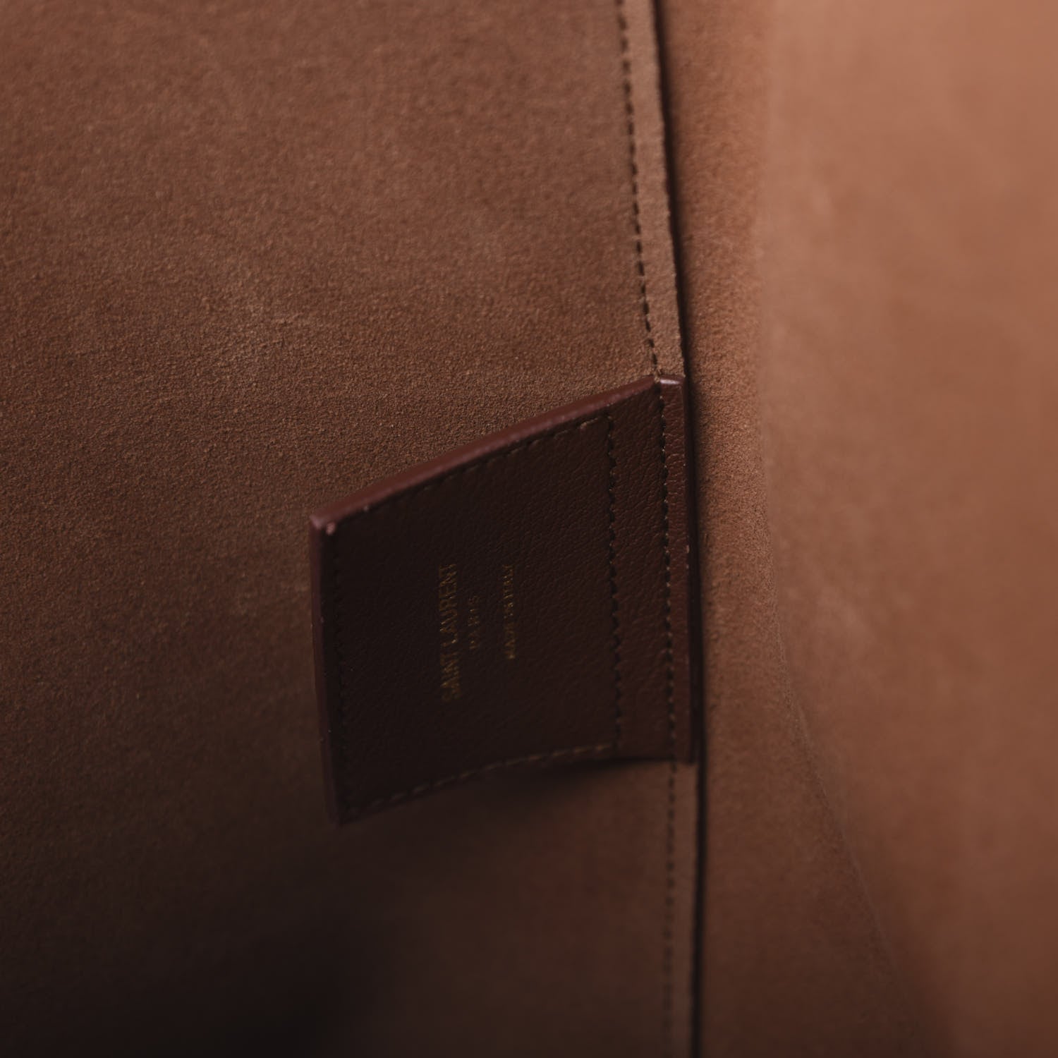 Saint Laurent Calfskin Large Shopping Tote Old Brandy 6 of 9