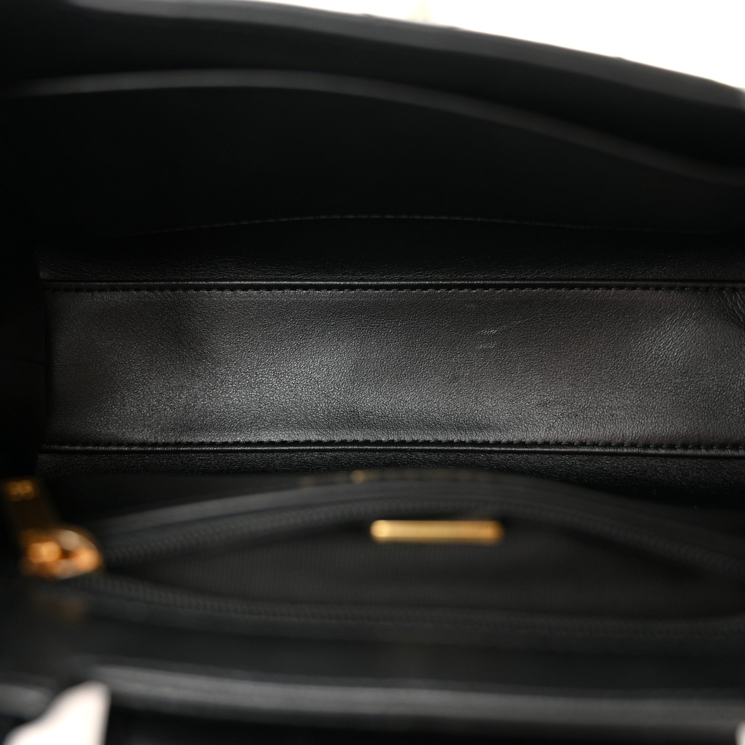 Chanel Shiny Aged Calfskin Quilted Nano Kelly Shopper Black 5 of 10