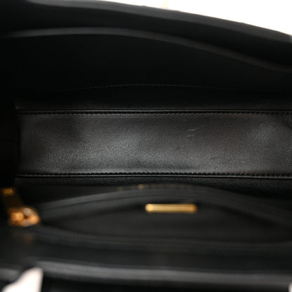 Chanel Shiny Aged Calfskin Quilted Nano Kelly Shopper Black 5 of 10
