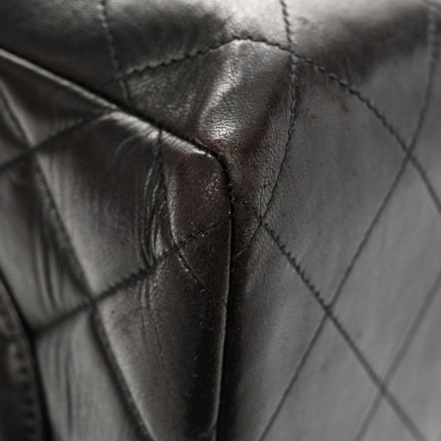 Lambskin Quilted XL Jumbo Single Flap Black