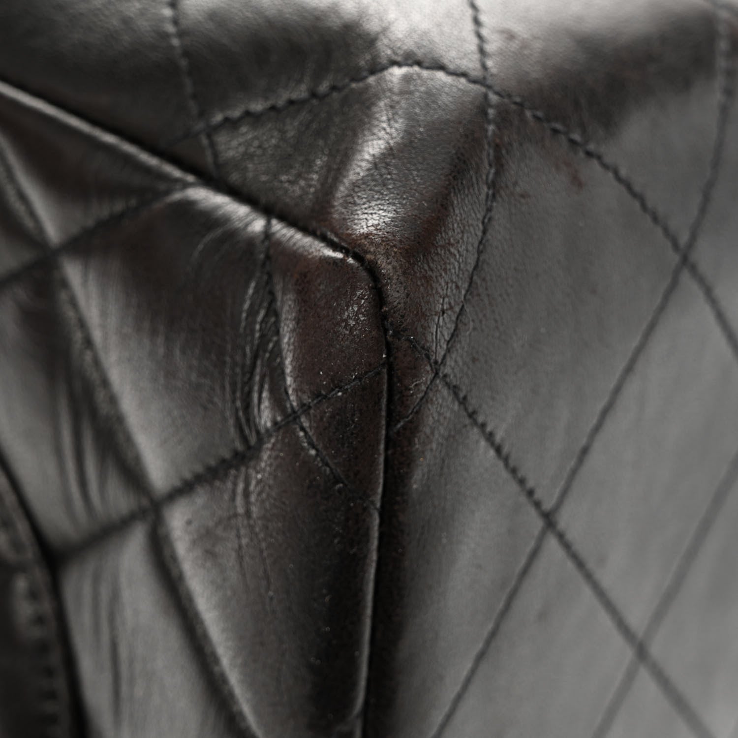 Chanel Lambskin Quilted XL Jumbo Single Flap Black 13 of 16