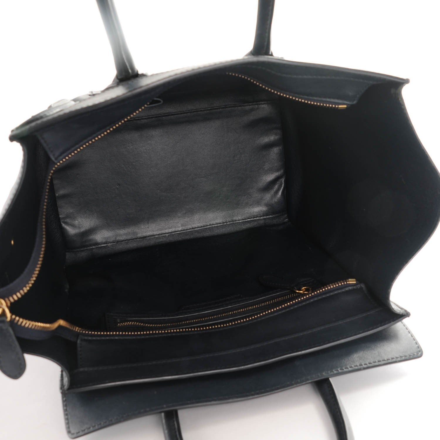 Celine Smooth Calfskin Mini Luggage Navy Blue 5 of 9