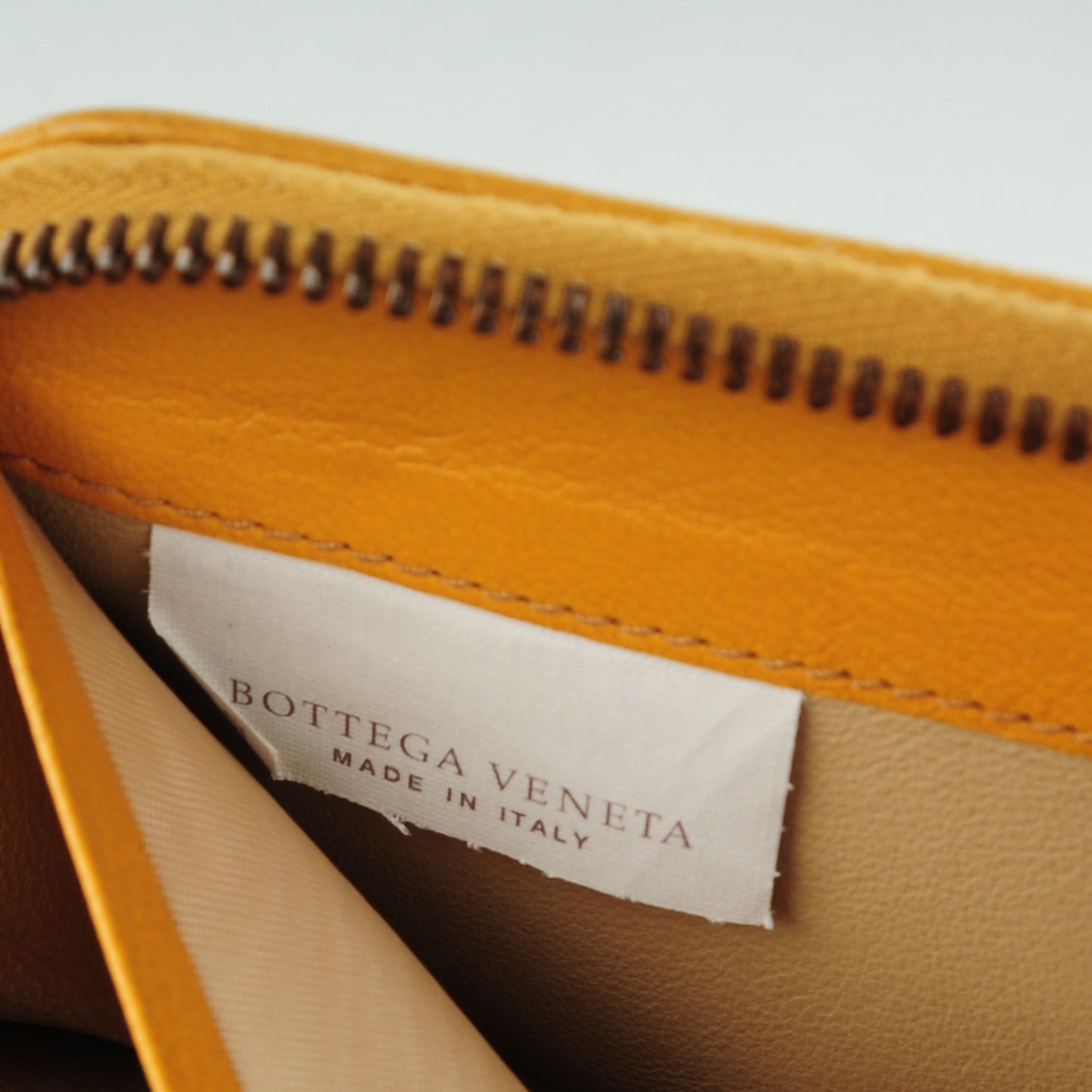 Nappa Intrecciato Bi-Color Zip Around Wallet