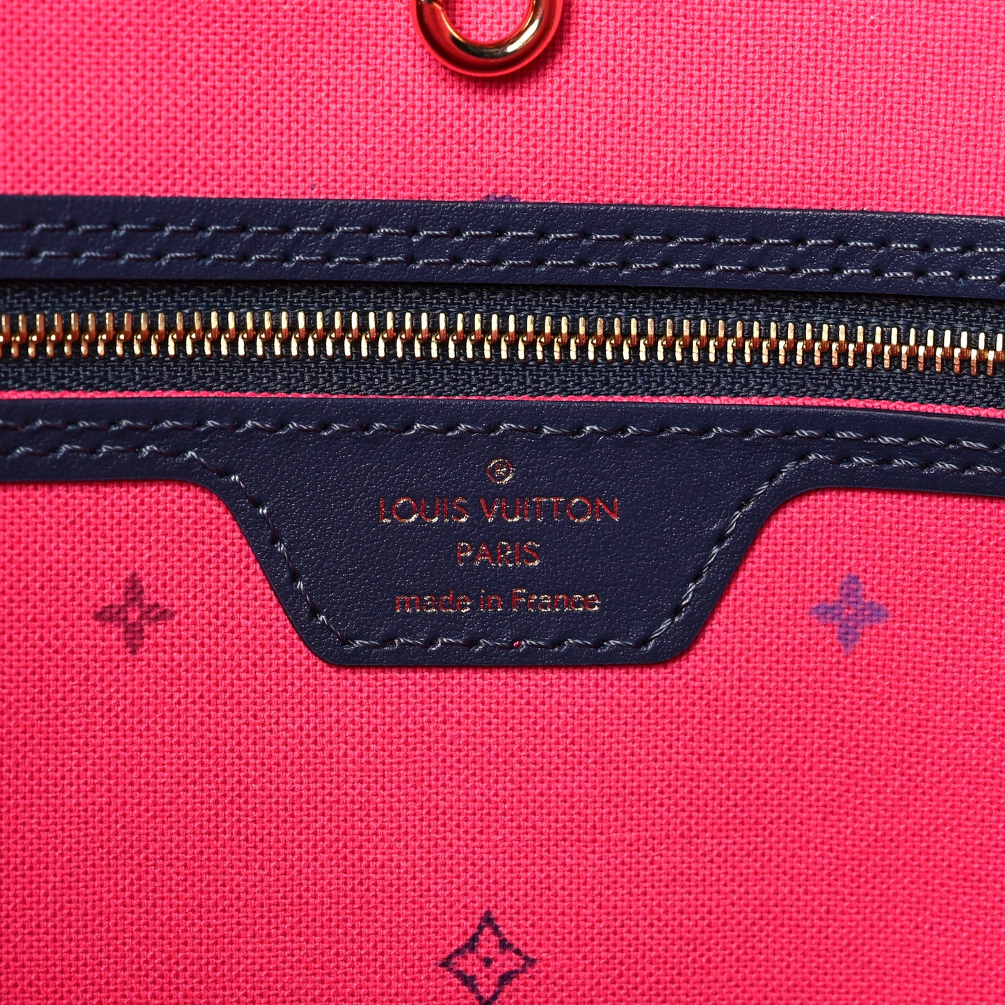 Monogram Giant Spring In The City Neverfull MM Midnight Fuchsia