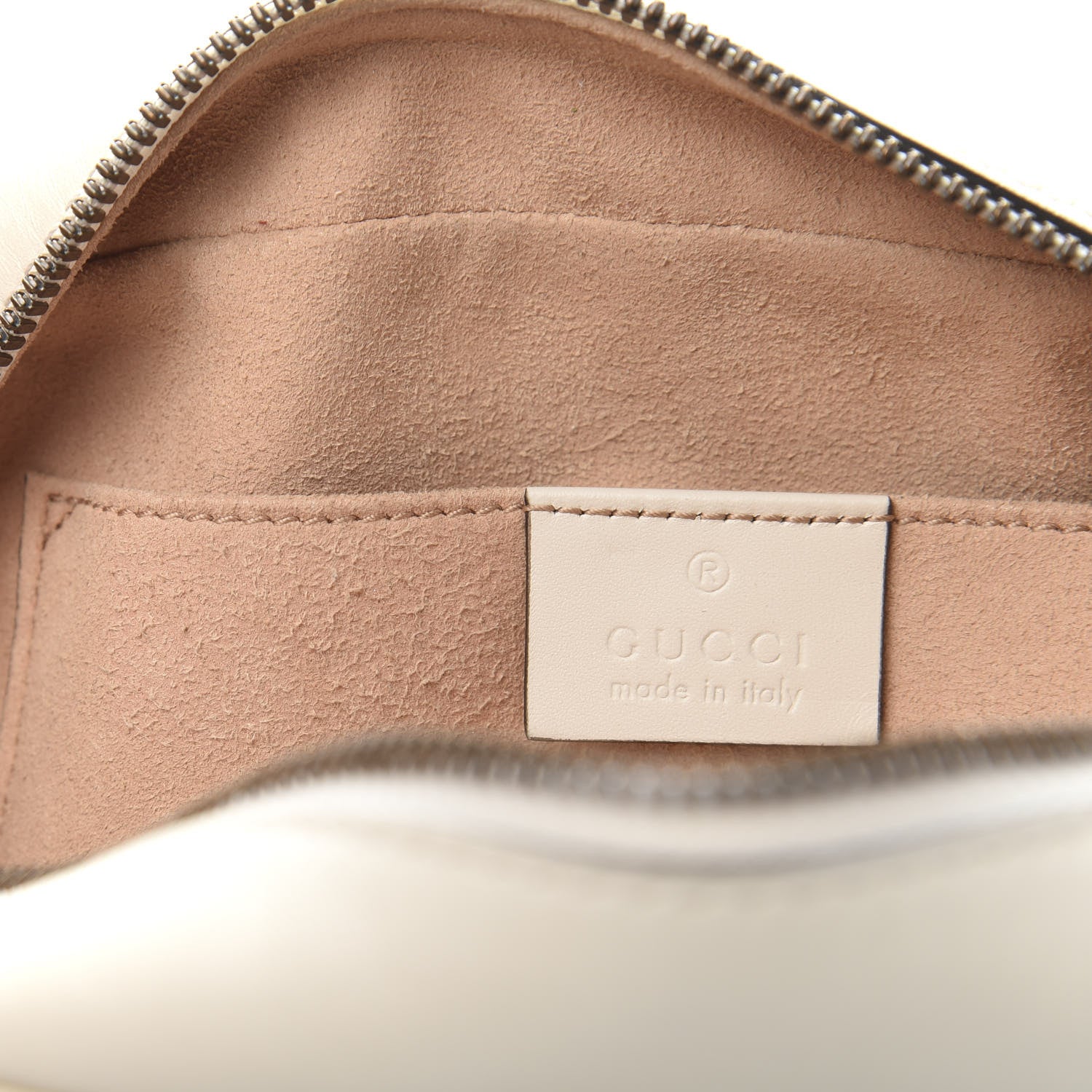 Gucci Calfskin Matelasse Trompe L'Oeil Print Small GG Marmont Chain Shoulder Bag White 9 of 13