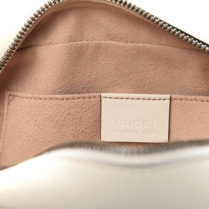 Gucci Calfskin Matelasse Trompe L'Oeil Print Small GG Marmont Chain Shoulder Bag White 9 of 13