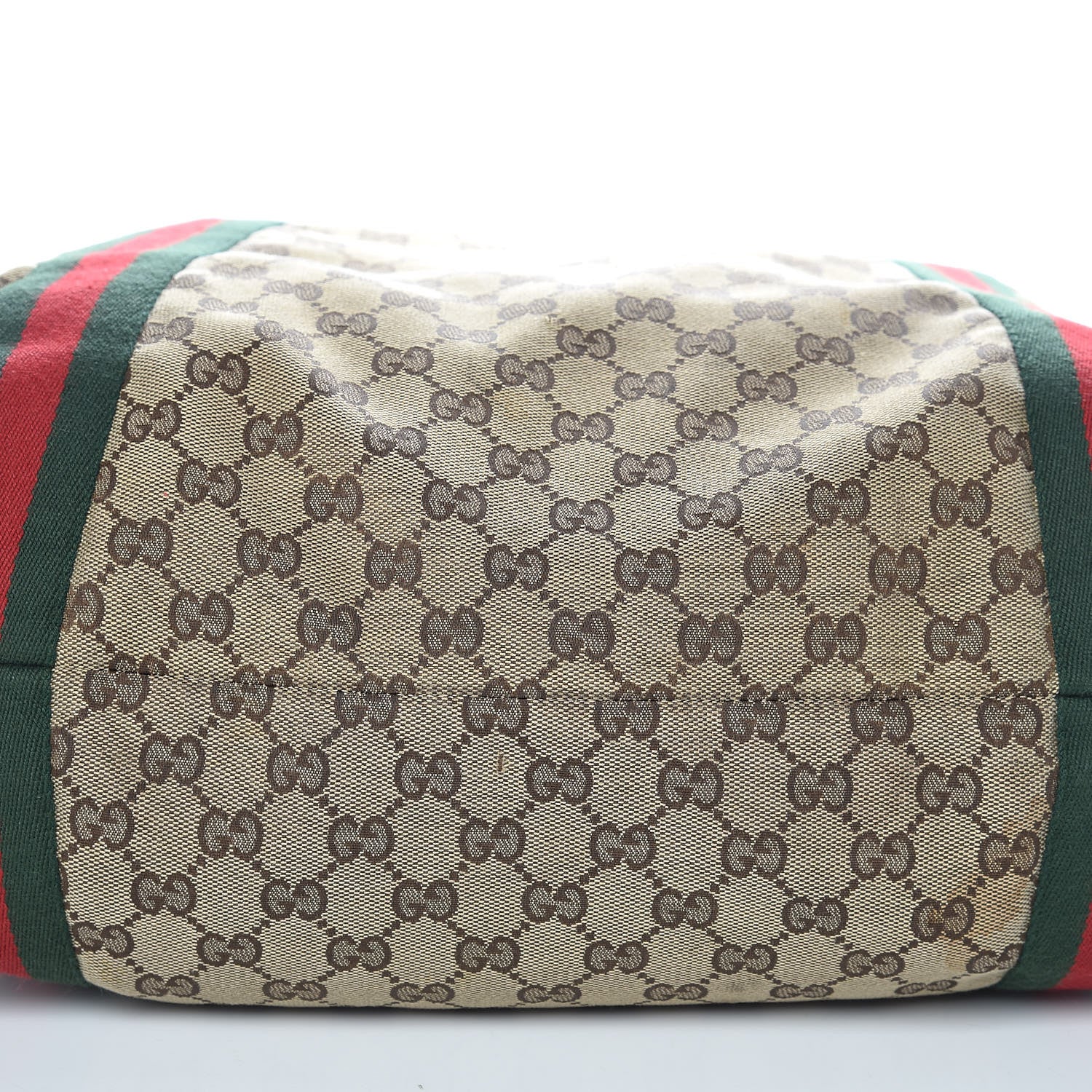 Gucci GG Monogram Medium Web Handle Vertical Tote Dark Brown 11 of 14