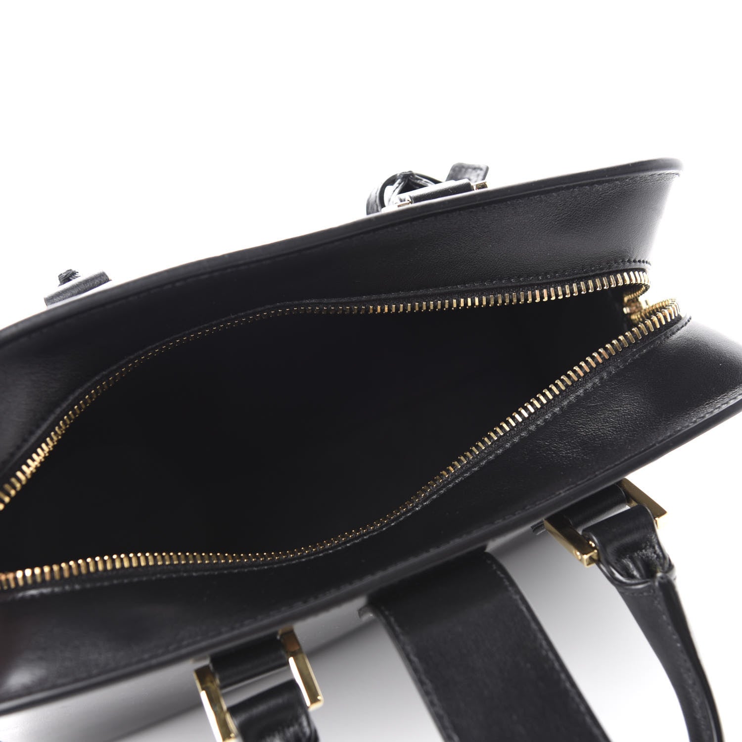 Saint Laurent Calfskin Monogram Baby Cabas Black 4 of 9