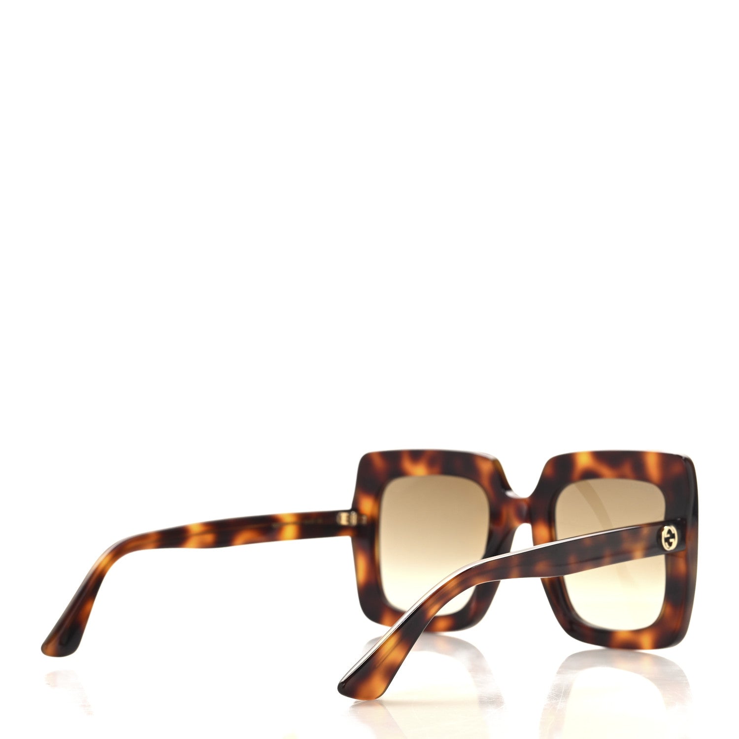Gucci Acetate Oversize Sunglasses GG0328S Havana Brown 4 of 7