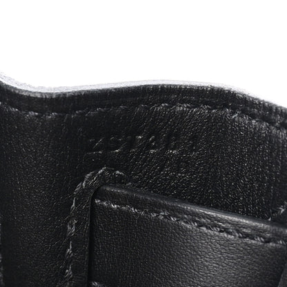 Hermes Berline Toile Swift Kelly Sellier 32 Black Ecru 7 of 10