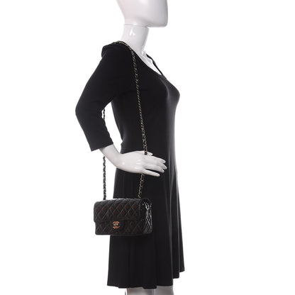 Chanel Patent Calfskin Quilted Mini Rectangular Flap Black 2 of 11