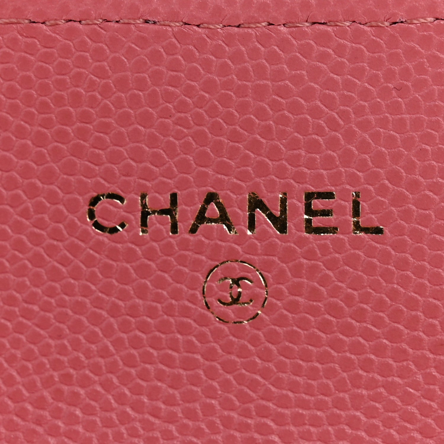 Chanel Caviar Quilted Flap Card Holder Wallet Pink 6 of 10