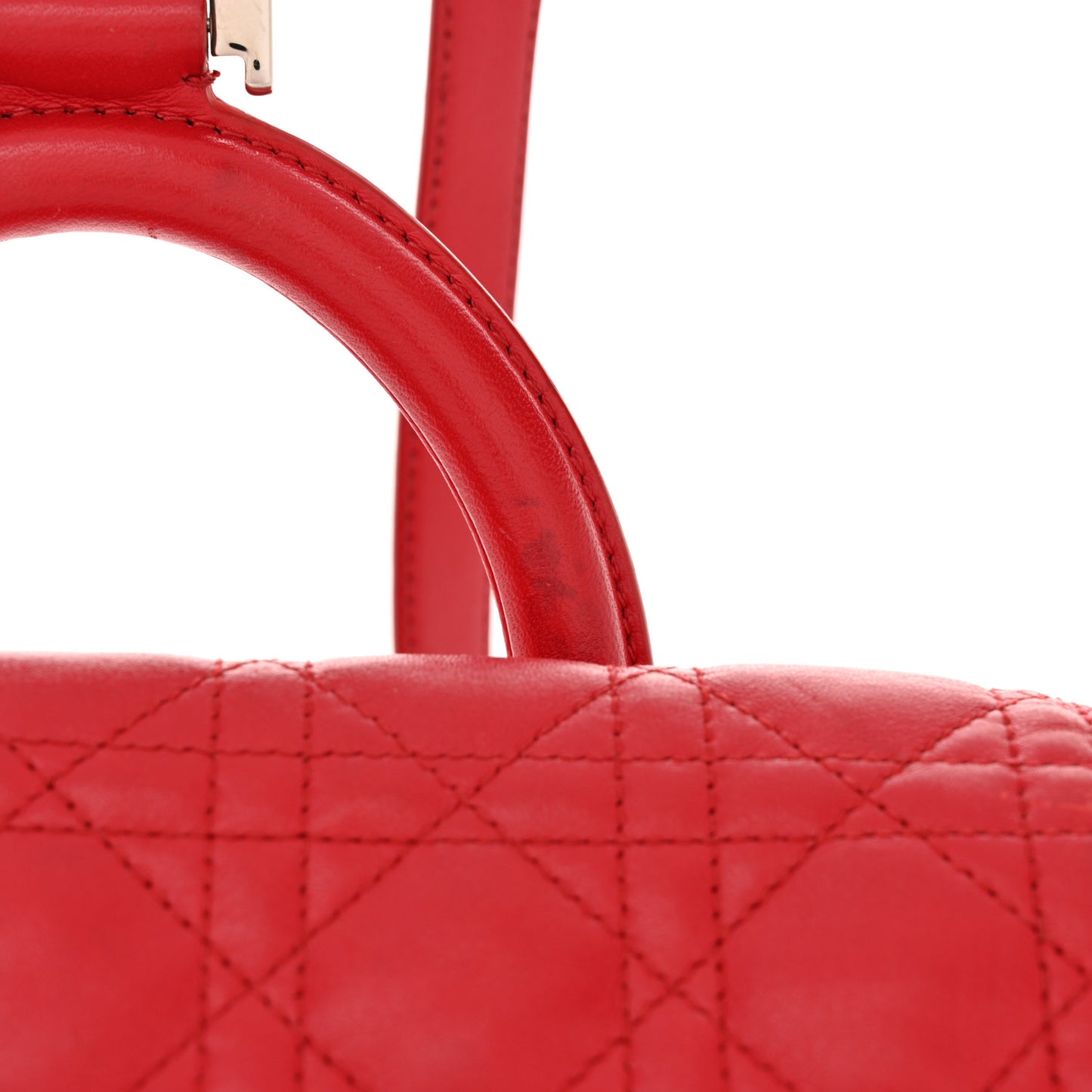 Lambskin Cannage Large Stardust Backpack Red